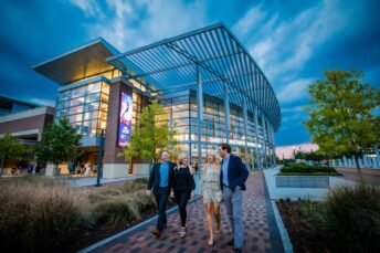 Couples in Front of PAC